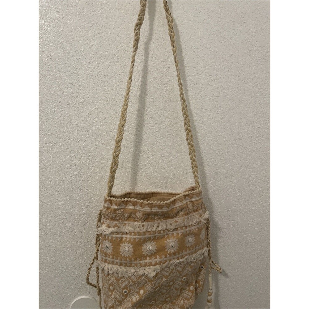 Boho Crossbody Purse Handmade Maison Hotel Canvas Clean Bag Cottagecore Granny